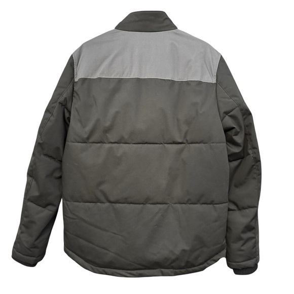 Levi’s Men’s M Black Gray Puffer Jacket Sherpa Collar Lined Winter Coat - Picture 3 of 11